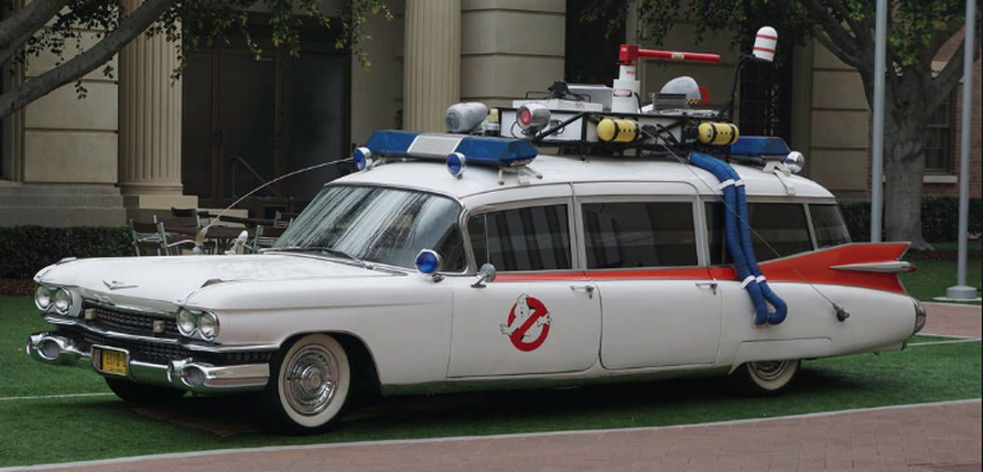 The converted 1959 Cadillac used by the Ghostbusters to transport their equipment.