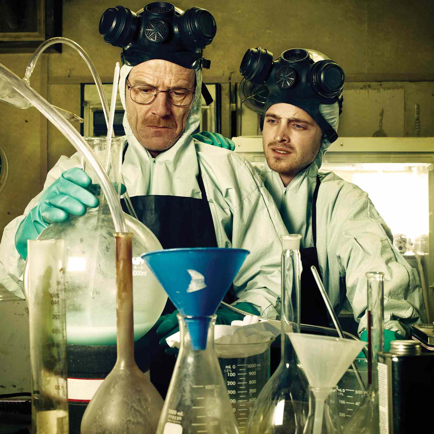 Walter White and Jesse cooking meth