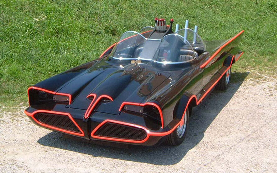 60's Batman Series Batmobile - Top 10 Movie and TV Shoe Vehicles